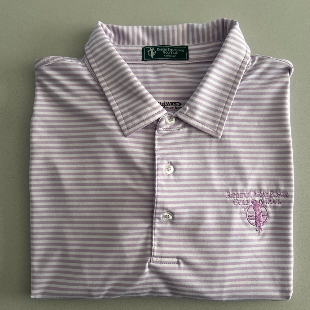 Robert Trent Jones Trail Collection Lavender Performance Polo Shirt